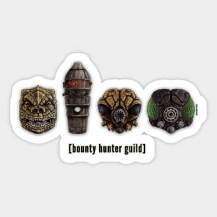 Bounty Hunter Guild Heads Up Sticker